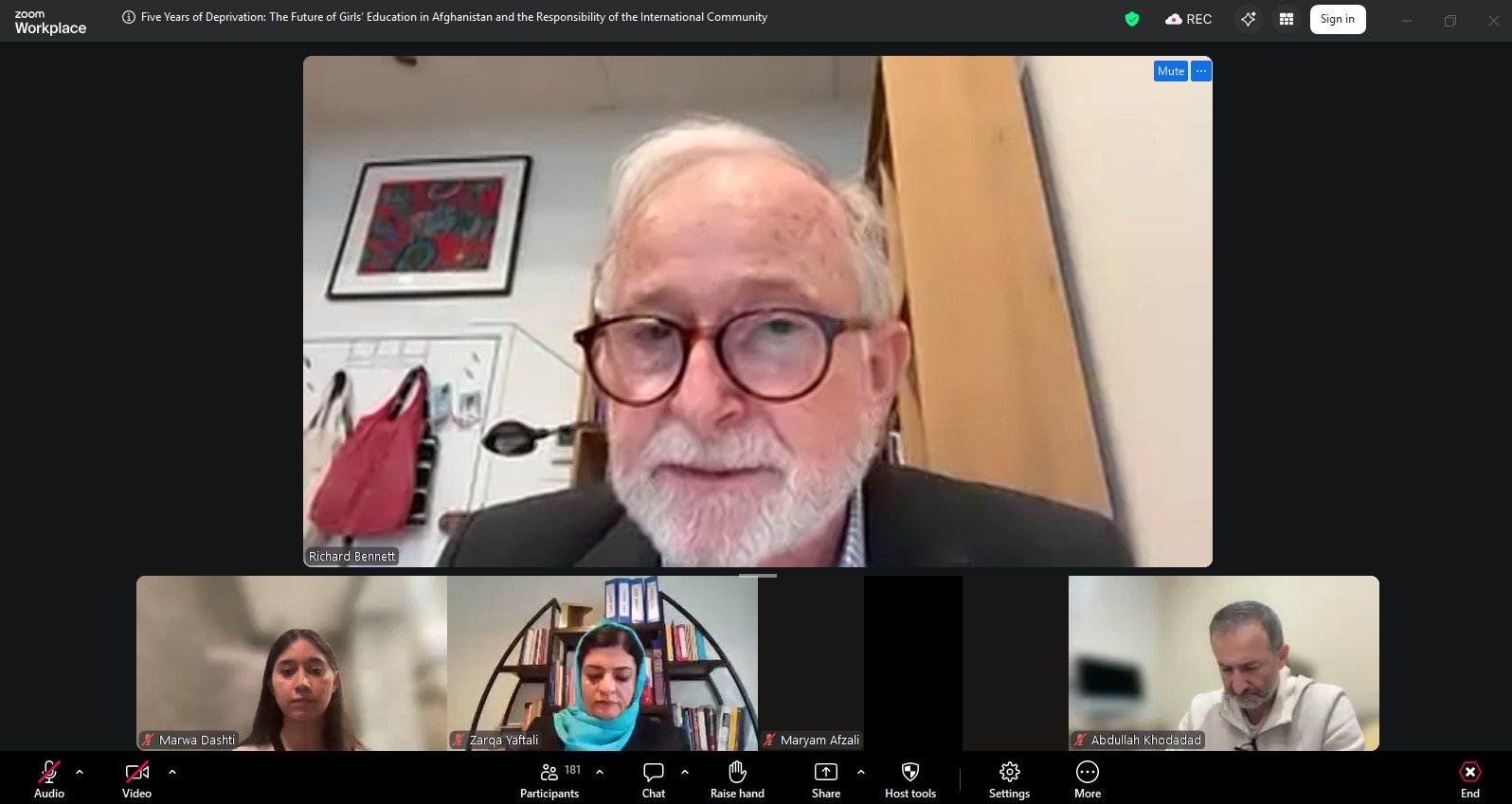 Girls Education Ban Afghanistan Webinar